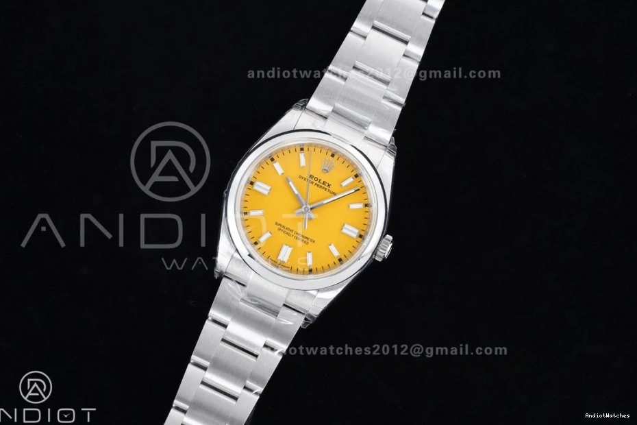 1:1 V Yellow Perpetual 126000 Dial VSF Oyster 36mm Best 973 Edition Steel MoistureWicking 904L DD3230 0421